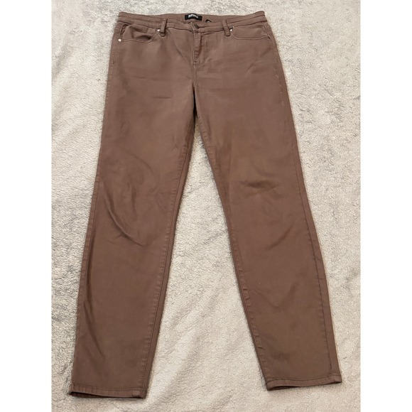 Buffalo David Bitton Pants - Buffalo David Bitton Hanna High Rise Skinny Pants Brown Soft Stretch 12/32